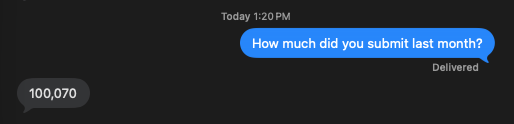 Text message — a real first-sale win