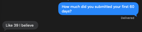 Text message — a real agent win