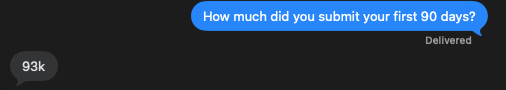 Text message — a real agent win